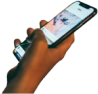 Phone in hand